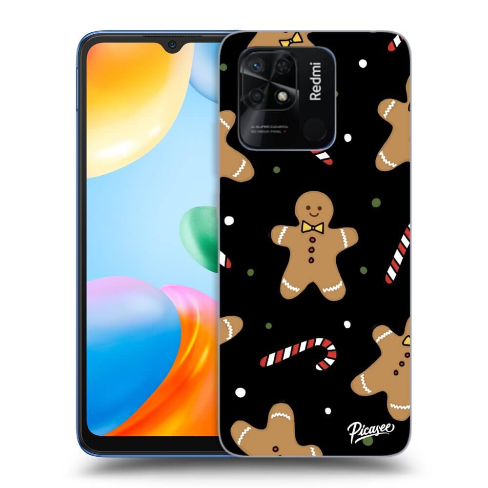 Picasee husă neagră din silicon pentru Xiaomi Redmi 10C - Gingerbread