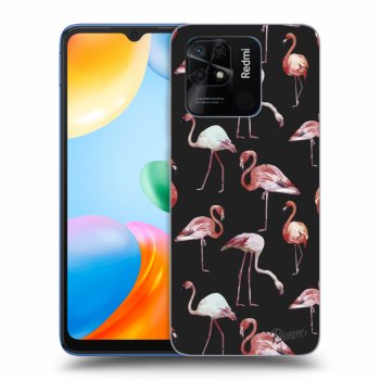 Picasee husă neagră din silicon pentru Xiaomi Redmi 10C - Flamingos