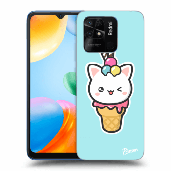 Picasee husă transparentă din silicon pentru Xiaomi Redmi 10C - Ice Cream Cat