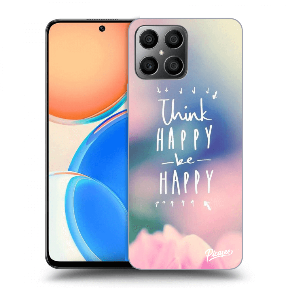 Picasee husă transparentă din silicon pentru Honor X8 - Think happy be happy