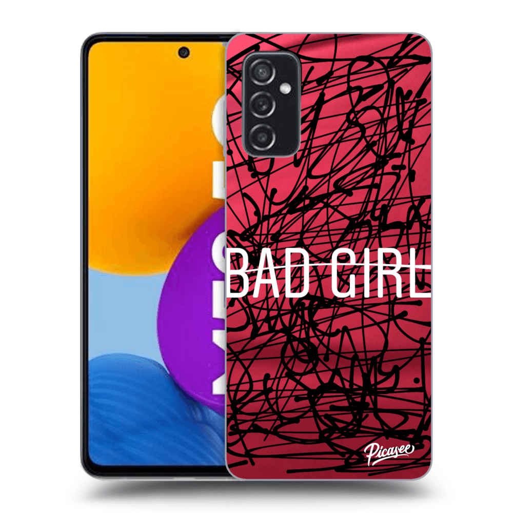 Picasee husă neagră din silicon pentru Samsung Galaxy M52 5G - Bad girl