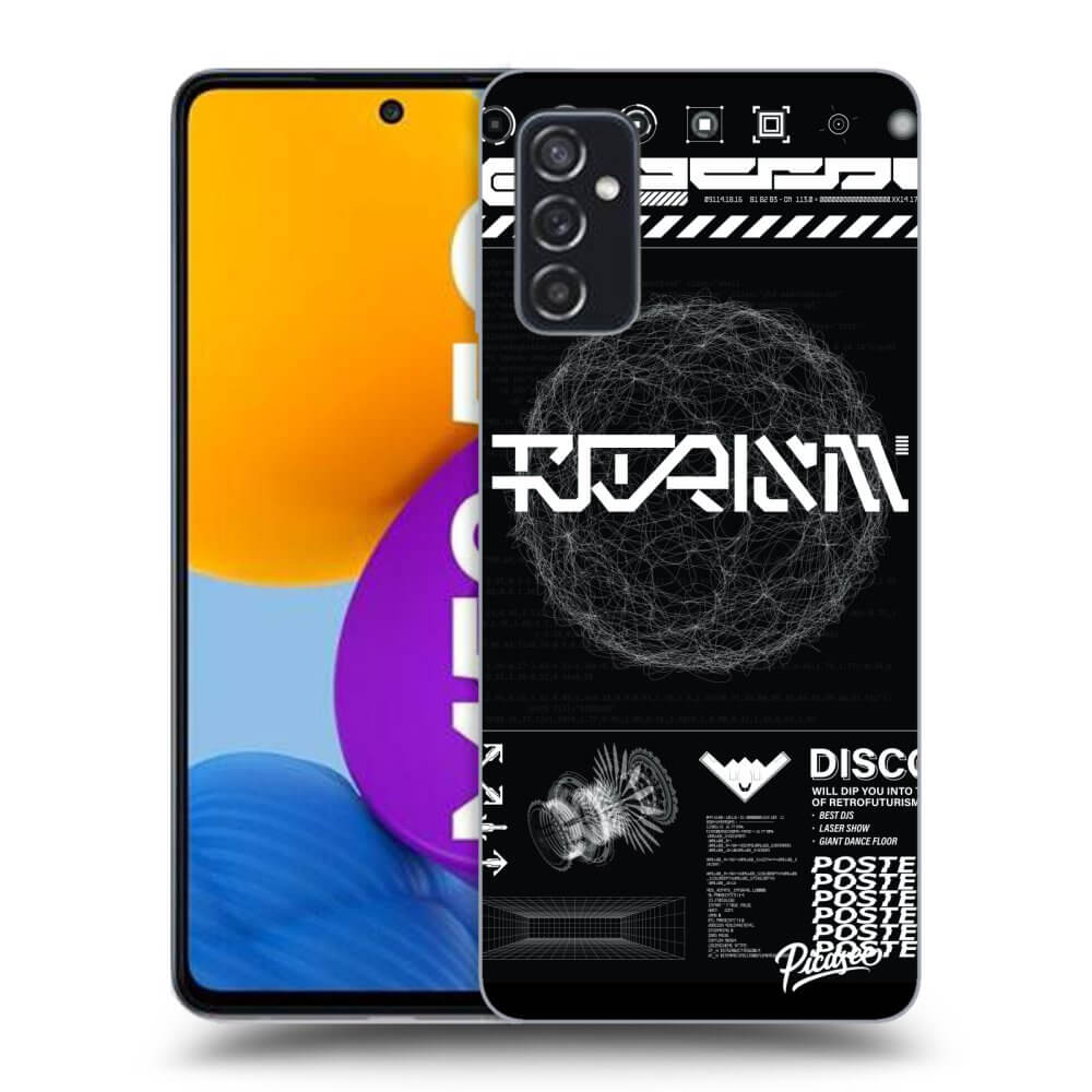 Picasee husă transparentă din silicon pentru Samsung Galaxy M52 5G - BLACK DISCO