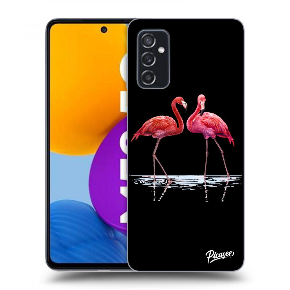 Picasee ULTIMATE CASE pentru Samsung Galaxy M52 5G - Flamingos couple