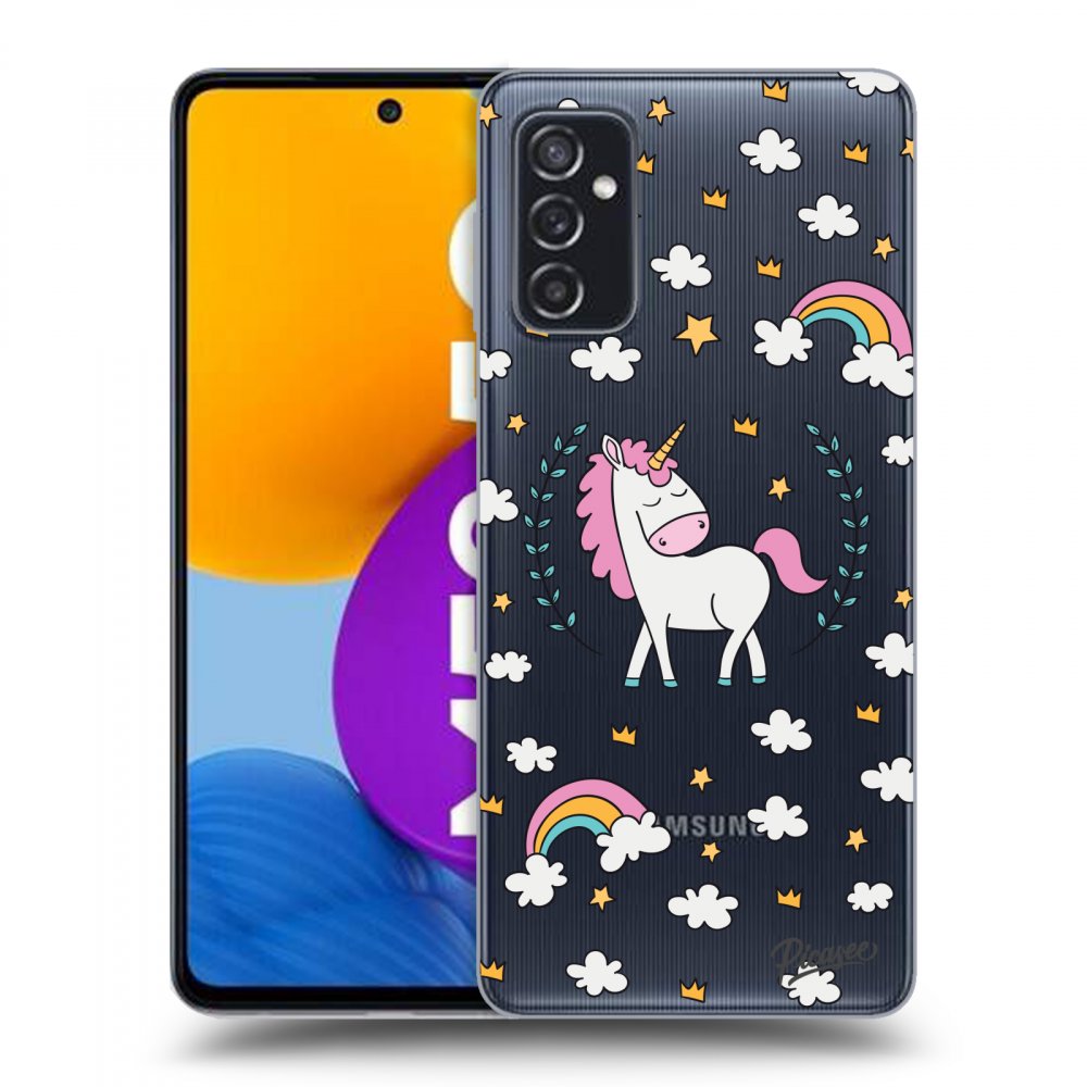 Picasee husă transparentă din silicon pentru Samsung Galaxy M52 5G - Unicorn star heaven
