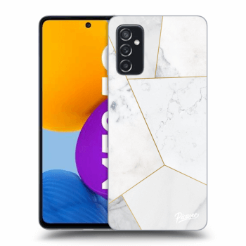 Husă pentru Samsung Galaxy M52 5G - White tile