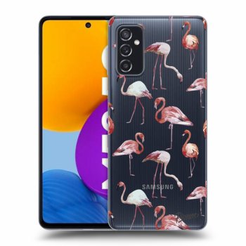 Picasee husă transparentă din silicon pentru Samsung Galaxy M52 5G - Flamingos