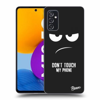 Picasee husă neagră din silicon pentru Samsung Galaxy M52 5G - Don't Touch My Phone