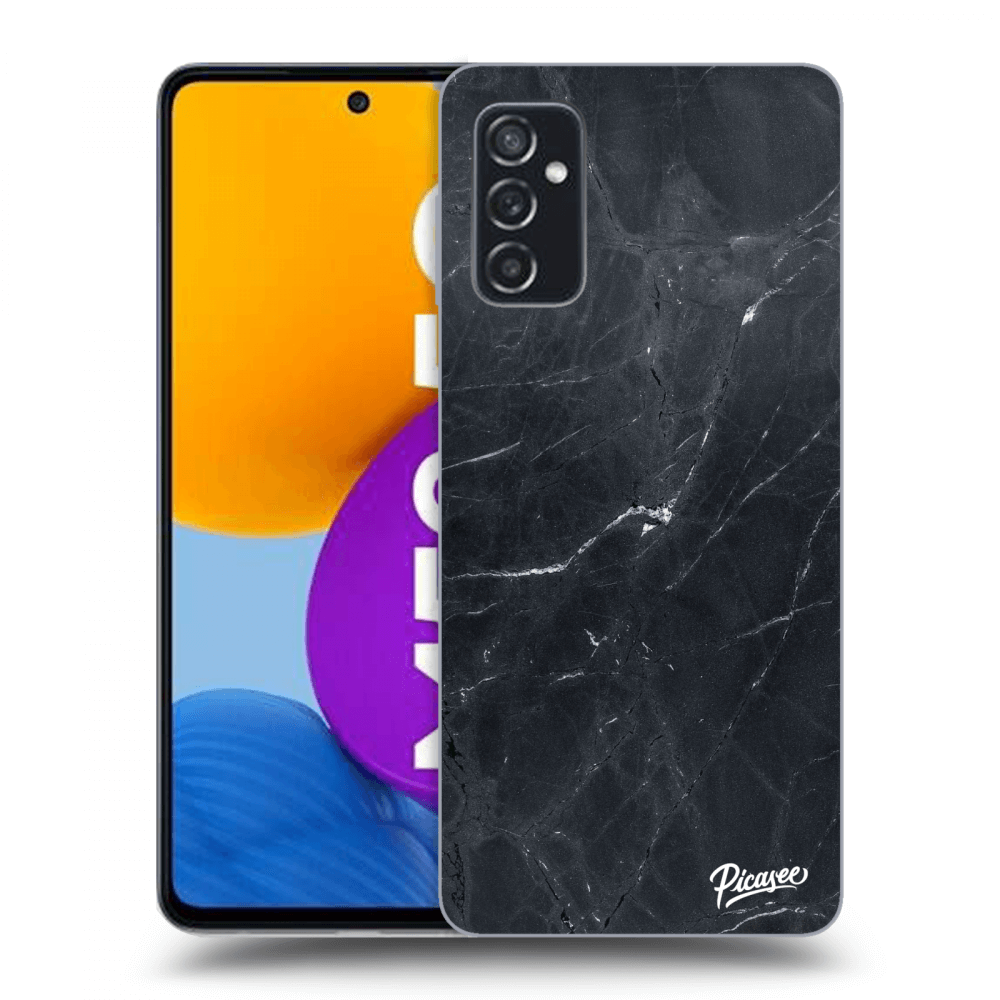 Picasee husă transparentă din silicon pentru Samsung Galaxy M52 5G - Black marble