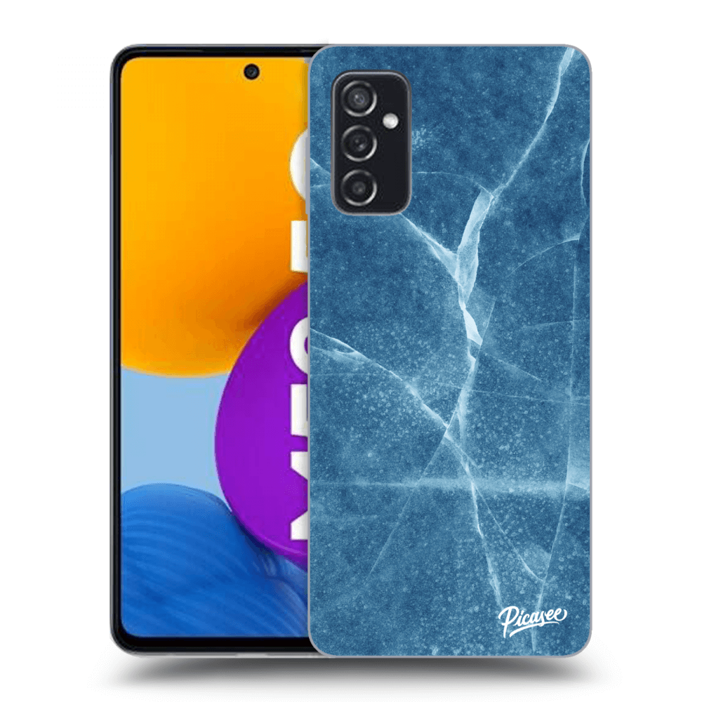 Picasee husă transparentă din silicon pentru Samsung Galaxy M52 5G - Blue marble