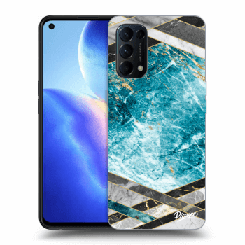 Husă pentru OPPO Reno 5 5G - Blue geometry