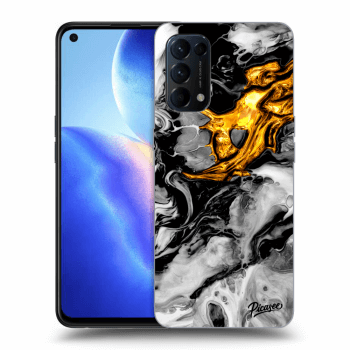 Husă pentru OPPO Reno 5 5G - Black Gold 2