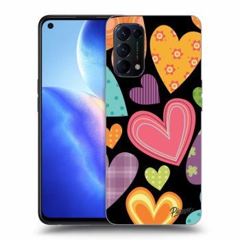 Husă pentru OPPO Reno 5 5G - Colored heart