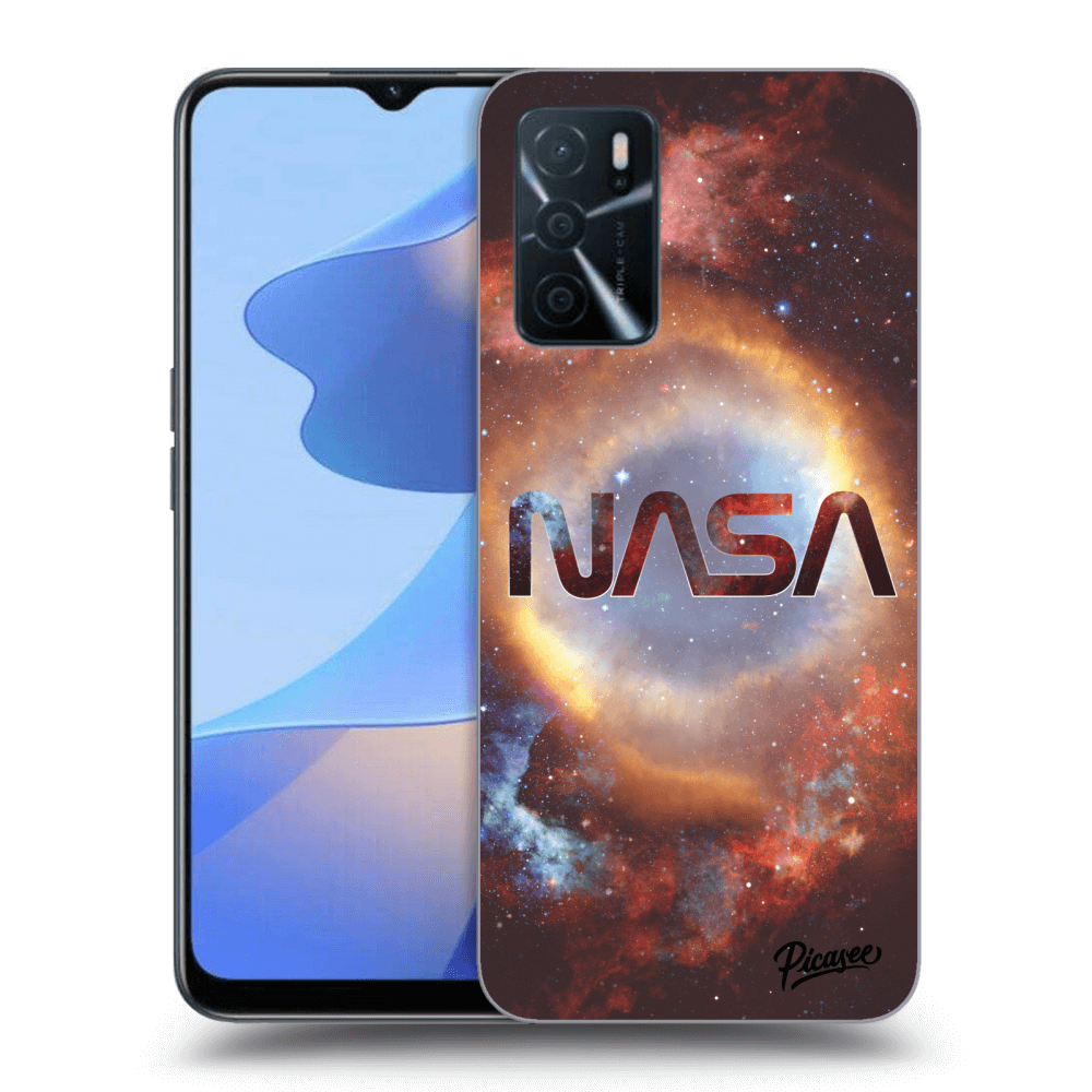 Picasee husă neagră din silicon pentru OPPO A16 - Nebula