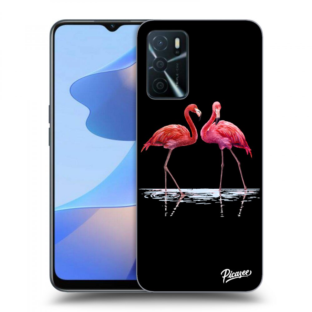 Picasee ULTIMATE CASE pentru OPPO A16 - Flamingos couple