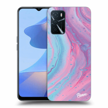 Husă pentru OPPO A16 - Pink liquid