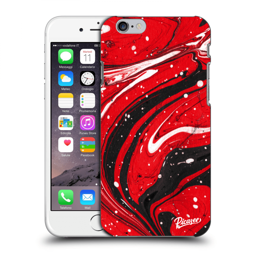 Picasee ULTIMATE CASE pentru Apple iPhone 6/6S - Red black