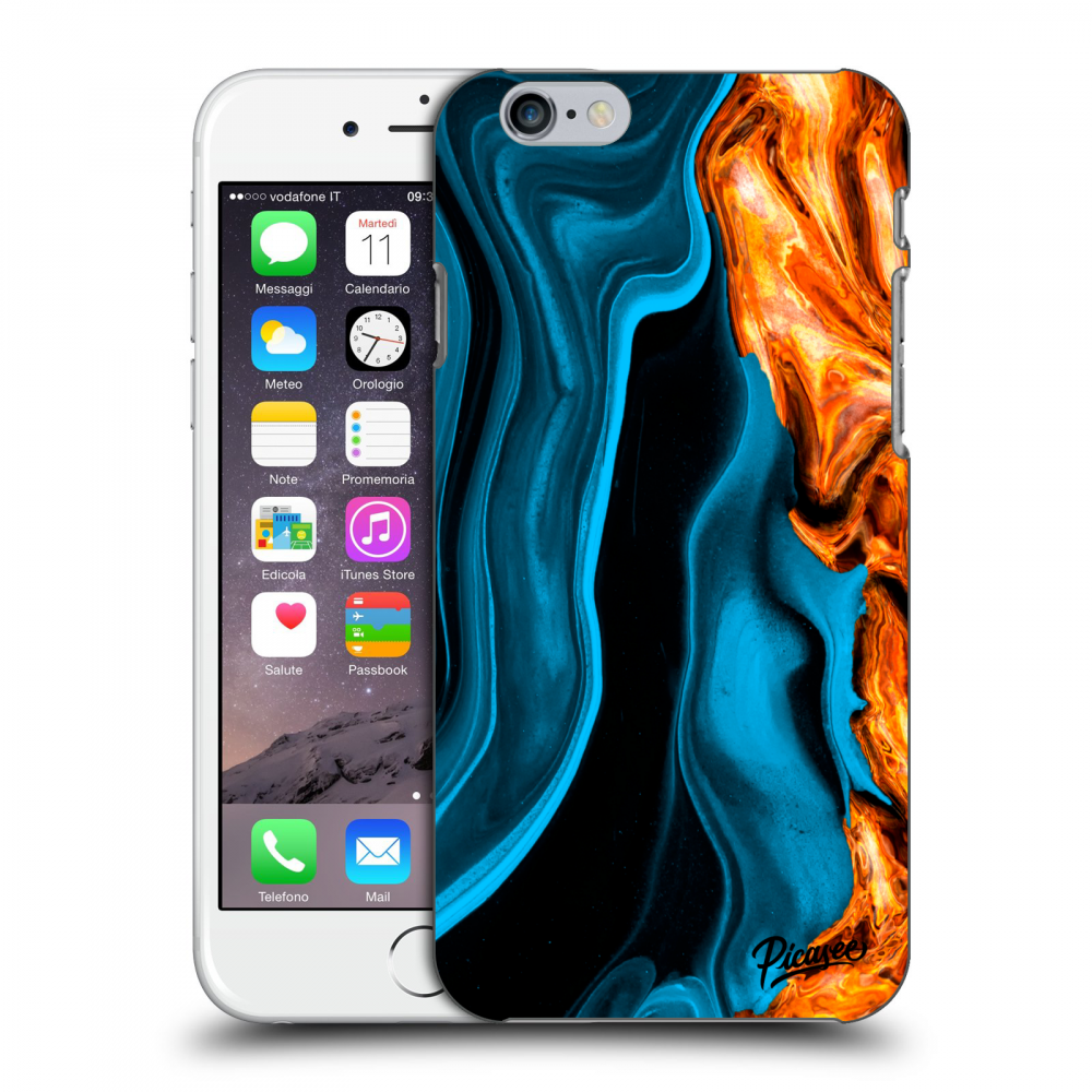 Picasee ULTIMATE CASE pentru Apple iPhone 6/6S - Gold blue