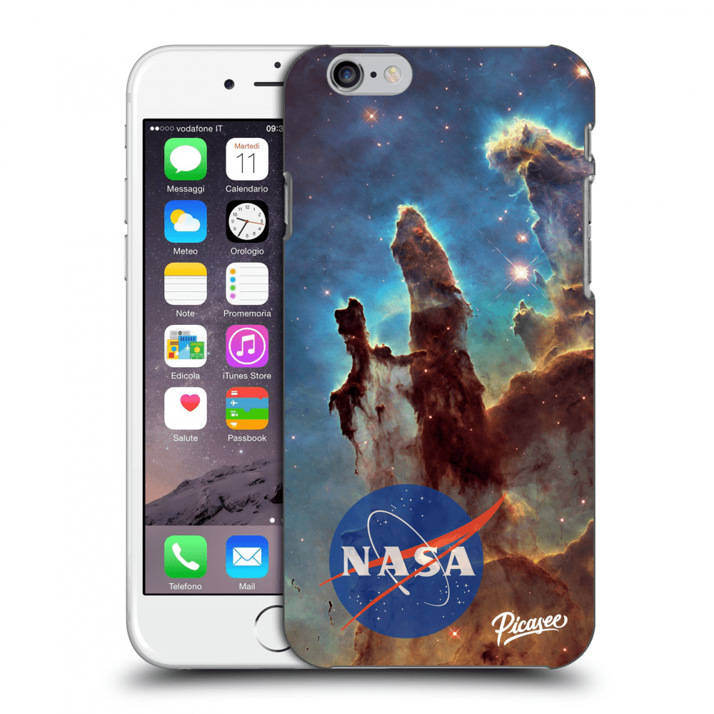 Picasee husă transparentă din silicon pentru Apple iPhone 6/6S - Eagle Nebula