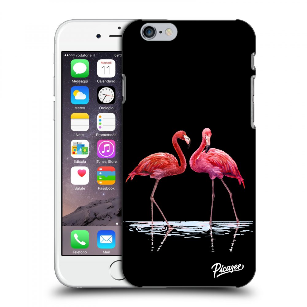 Picasee ULTIMATE CASE pentru Apple iPhone 6/6S - Flamingos couple