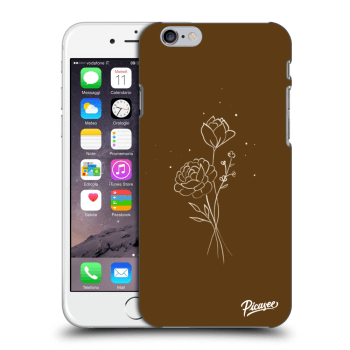 Picasee ULTIMATE CASE pentru Apple iPhone 6/6S - Brown flowers