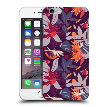 Husă pentru Apple iPhone 6/6S - Purple Leaf