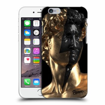 Picasee husă neagră din silicon pentru Apple iPhone 6/6S - Wildfire - Gold