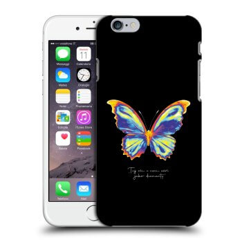 Picasee husă transparentă din silicon pentru Apple iPhone 6/6S - Diamanty Black