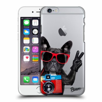 Picasee husă transparentă din silicon pentru Apple iPhone 6/6S - French Bulldog