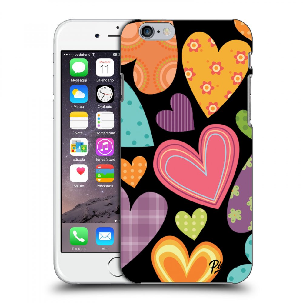 Picasee ULTIMATE CASE pentru Apple iPhone 6/6S - Colored heart
