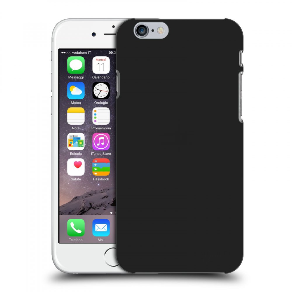 Picasee husă neagră din silicon pentru Apple iPhone 6/6S - Clear