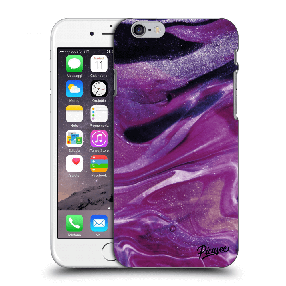 Picasee ULTIMATE CASE pentru Apple iPhone 6/6S - Purple glitter