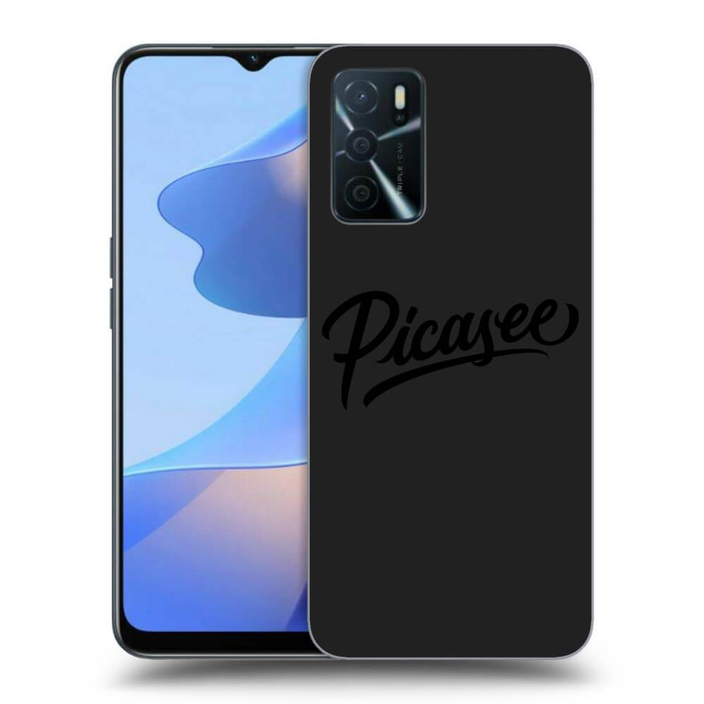Picasee husă neagră din silicon pentru OPPO A16s - Picasee - old logo - black