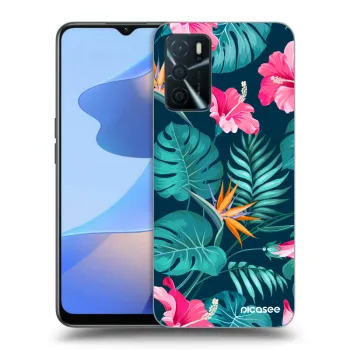 Husă pentru OPPO A16s - Pink Monstera