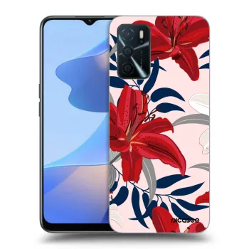 Husă pentru OPPO A16s - Red Lily