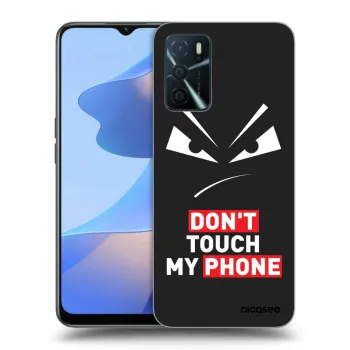 Picasee husă neagră din silicon pentru OPPO A16s - Evil Eye - Transparent