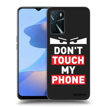 Picasee husă neagră din silicon pentru OPPO A16s - Shadow Eye - Transparent