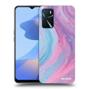 Husă pentru OPPO A16s - Pink liquid