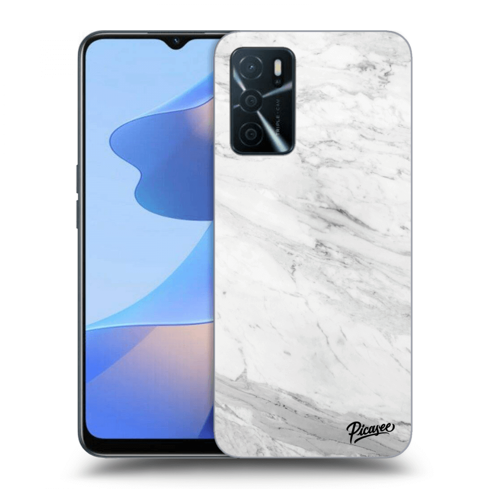 Picasee ULTIMATE CASE pentru OPPO A16s - White marble