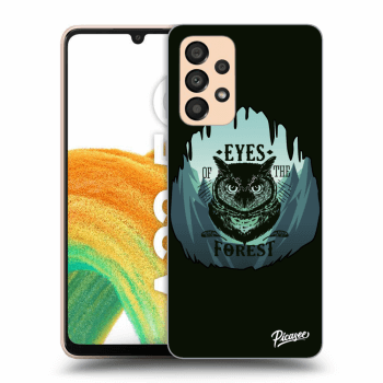 Picasee husă neagră din silicon pentru Samsung Galaxy A33 5G A336 - Forest owl