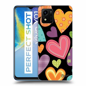 Husă pentru Vivo Y01 - Colored heart