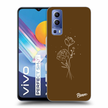 Husă pentru Vivo Y52 5G - Brown flowers