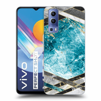 Husă pentru Vivo Y52 5G - Blue geometry