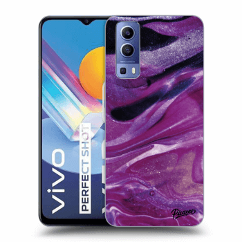 Husă pentru Vivo Y52 5G - Purple glitter