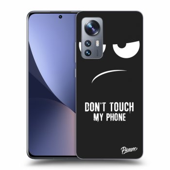 Picasee husă neagră din silicon pentru Xiaomi 12X - Don't Touch My Phone