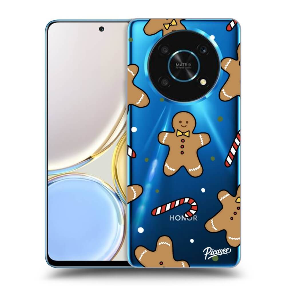 Picasee husă transparentă din silicon pentru Honor Magic4 Lite 5G - Gingerbread