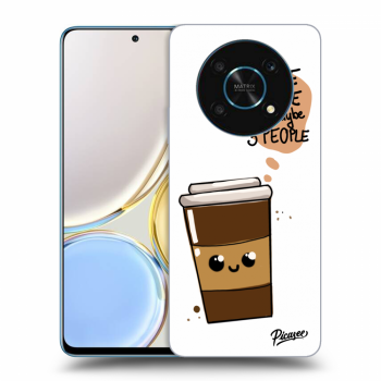 Picasee husă neagră din silicon pentru Honor Magic4 Lite 5G - Cute coffee