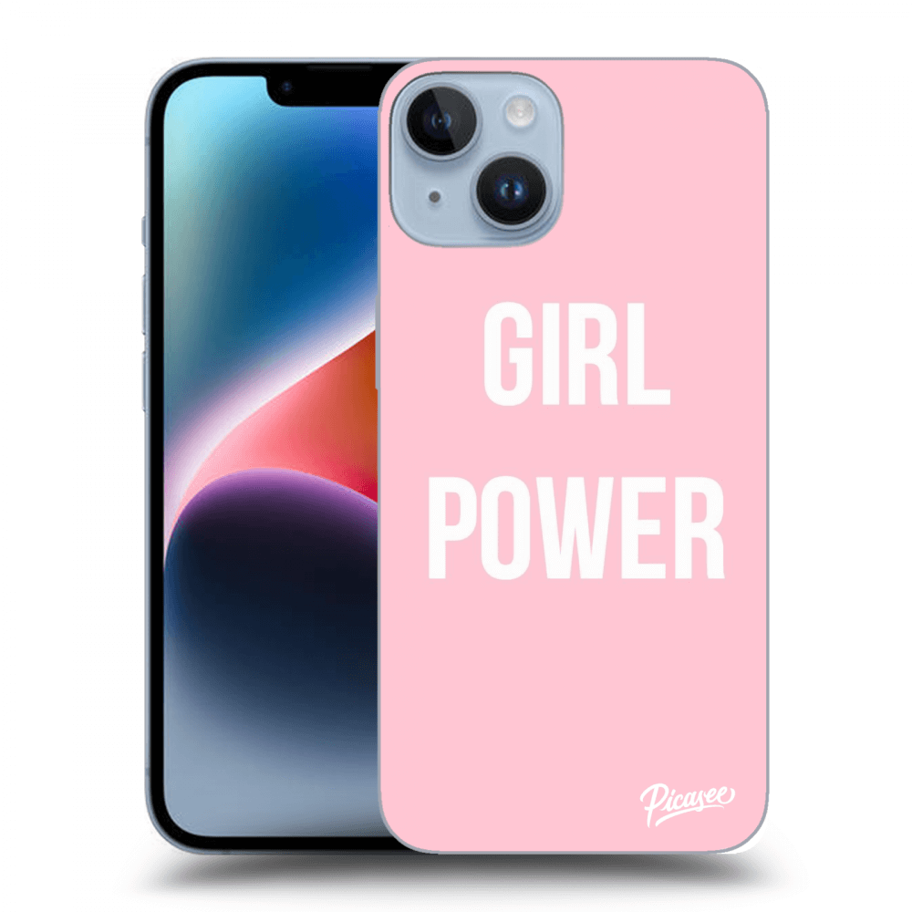 Picasee husă transparentă din silicon pentru Apple iPhone 14 - Girl power