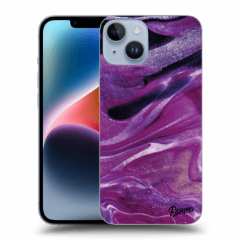 Husă pentru Apple iPhone 14 - Purple glitter