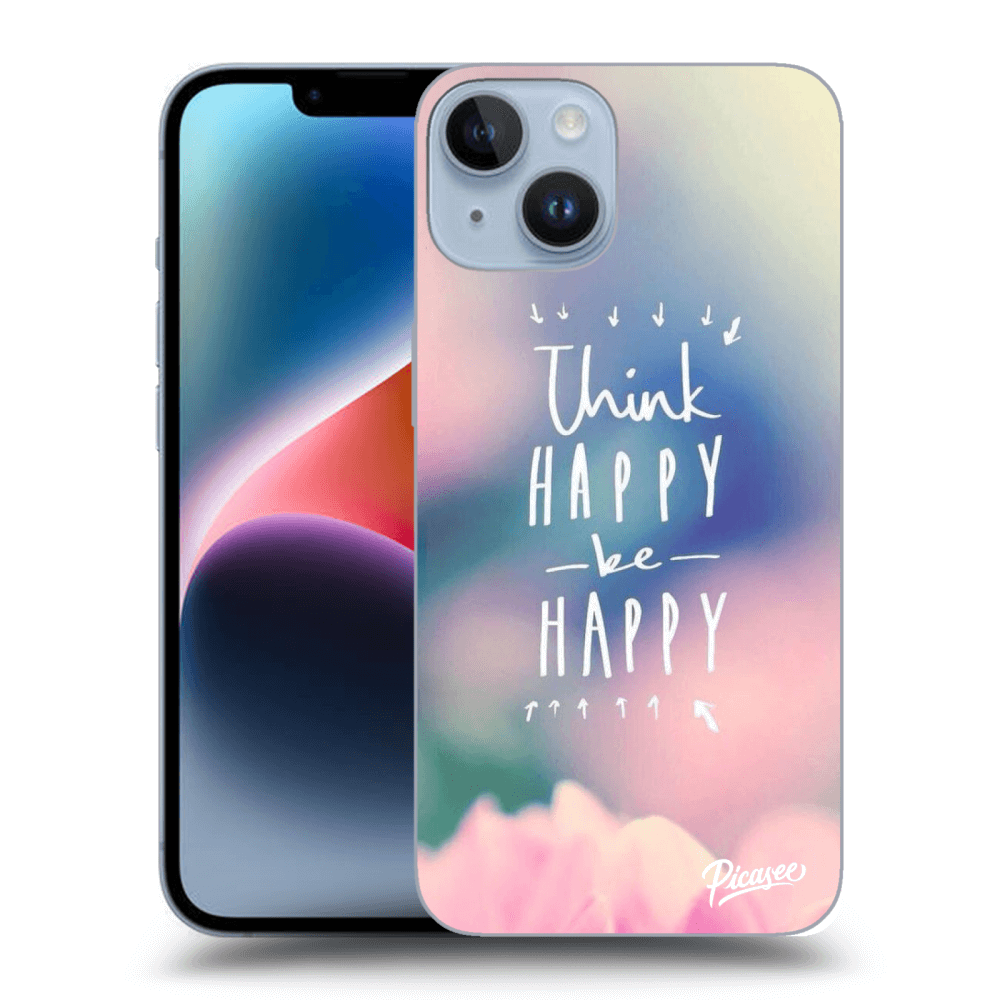 Picasee ULTIMATE CASE pentru Apple iPhone 14 - Think happy be happy
