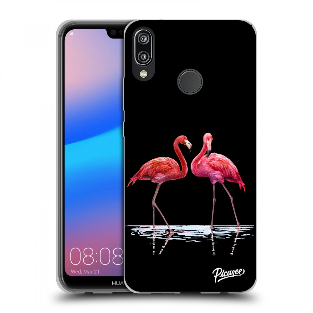 Picasee ULTIMATE CASE pentru Huawei P20 Lite - Flamingos couple